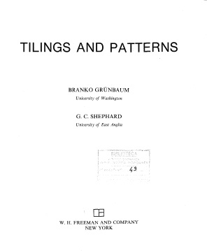 Tilings and Patterns