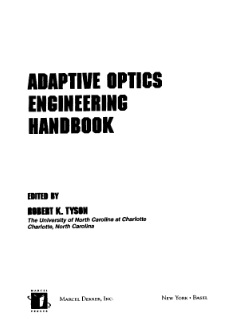Adaptive Optics Engineering&nbsp;Handbook