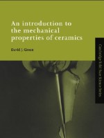 An Introduction to the Mechanical Properties of Ceramics (Cambridge Solid State Science&nbsp;Series)