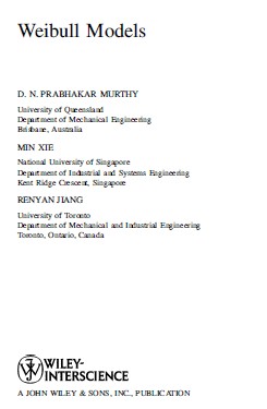 Weibull Models (Wiley Series in Probability and&nbsp;Statistics)
