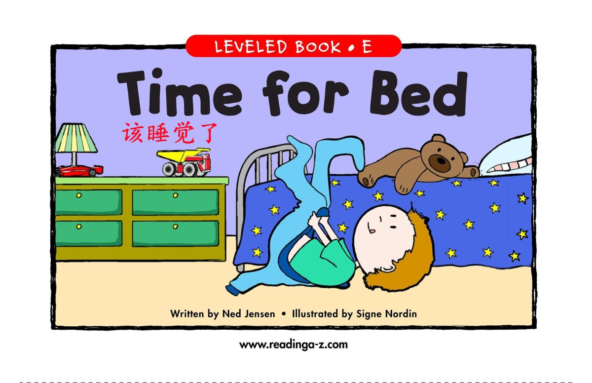Time for Bed&nbsp;该睡觉了